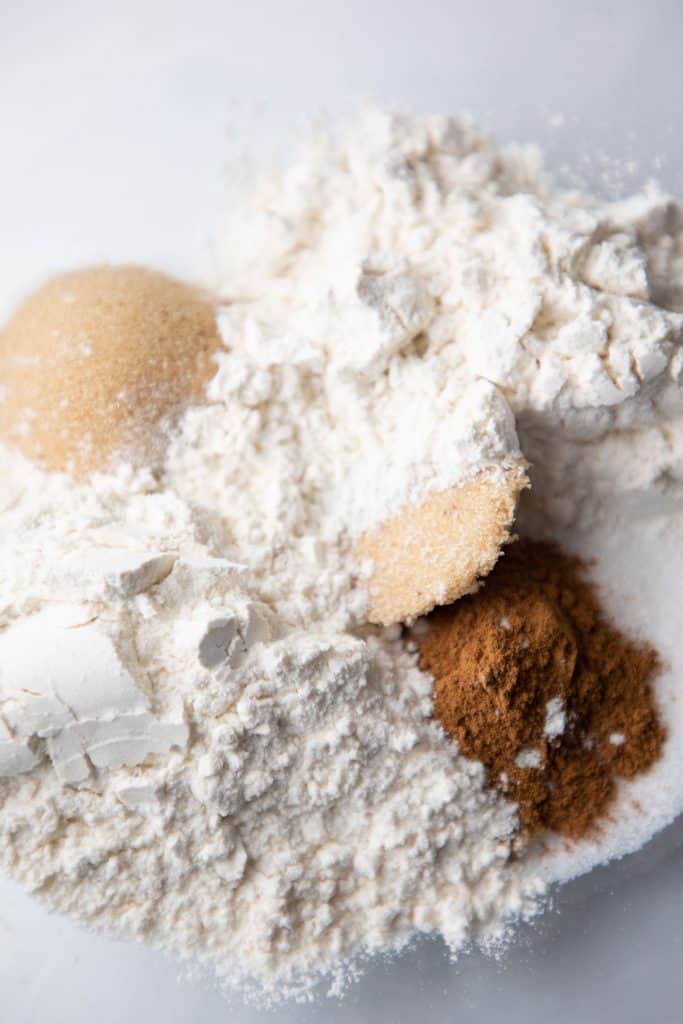 dry ingredients for muffins
