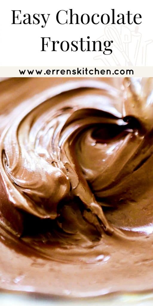 a close up of chocolate frosting in a bowl