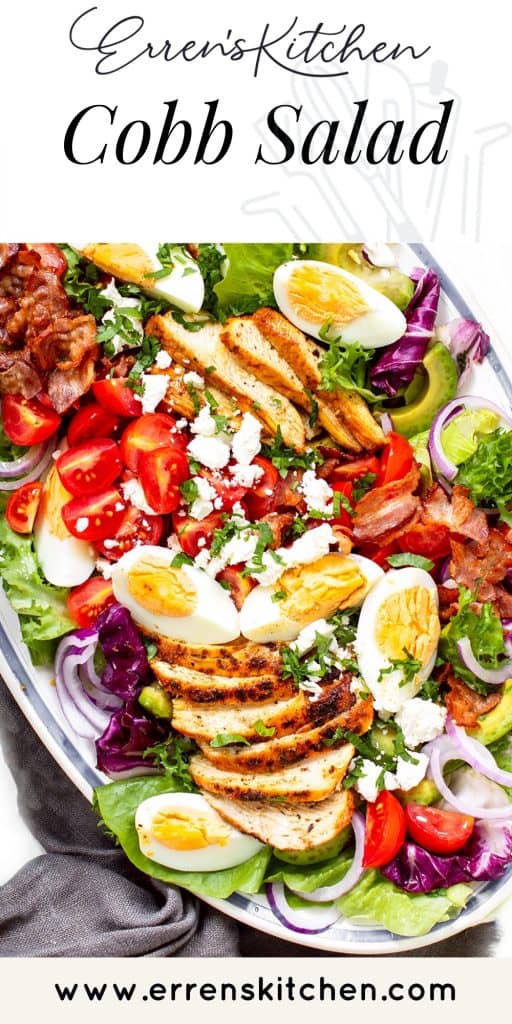 Chicken Cobb Salad with Bacon, Avacado & Blue Cheese - Erren's Kitchen