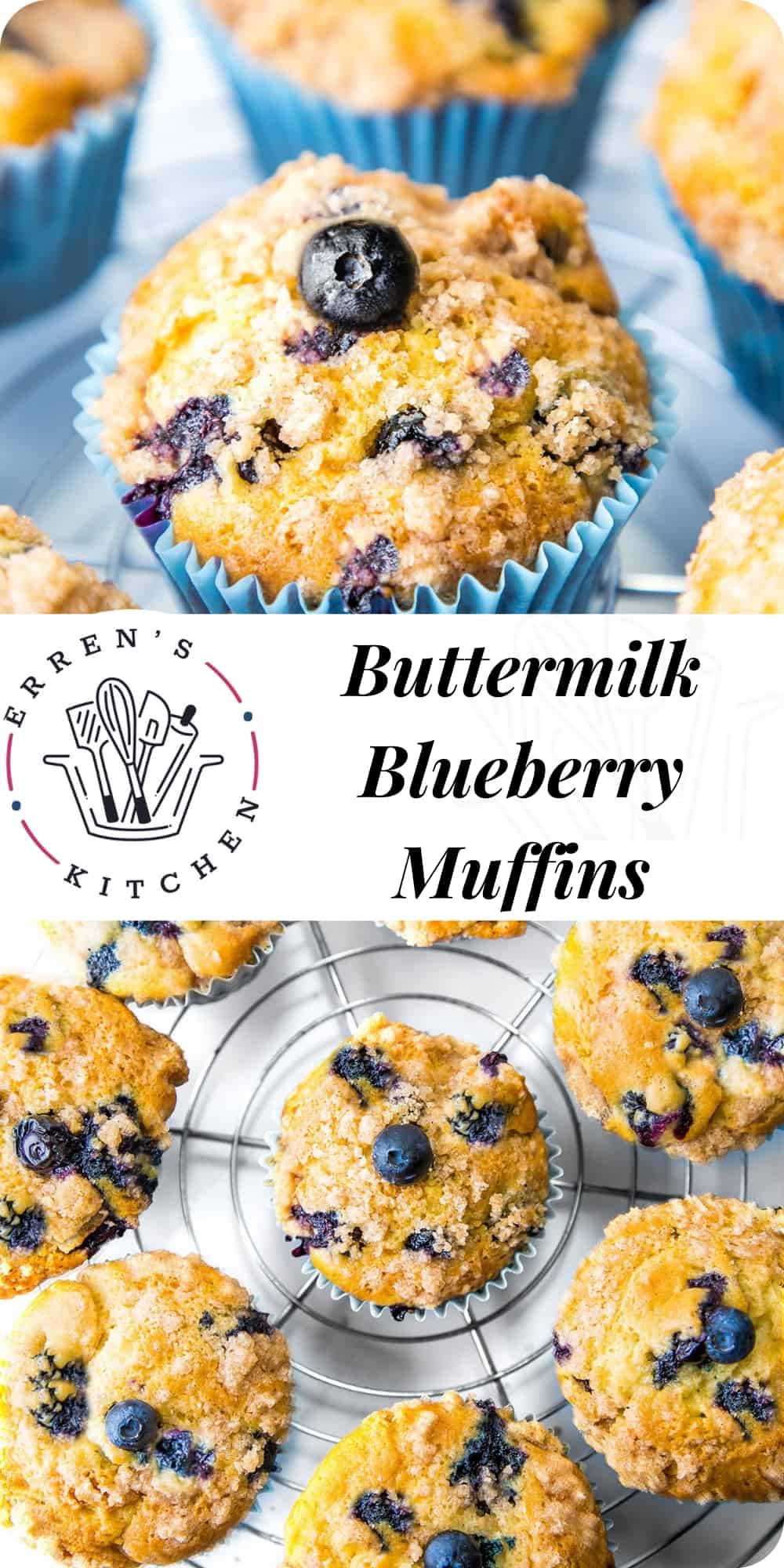 Buttermilk Blueberry Muffins - Erren's Kitchen