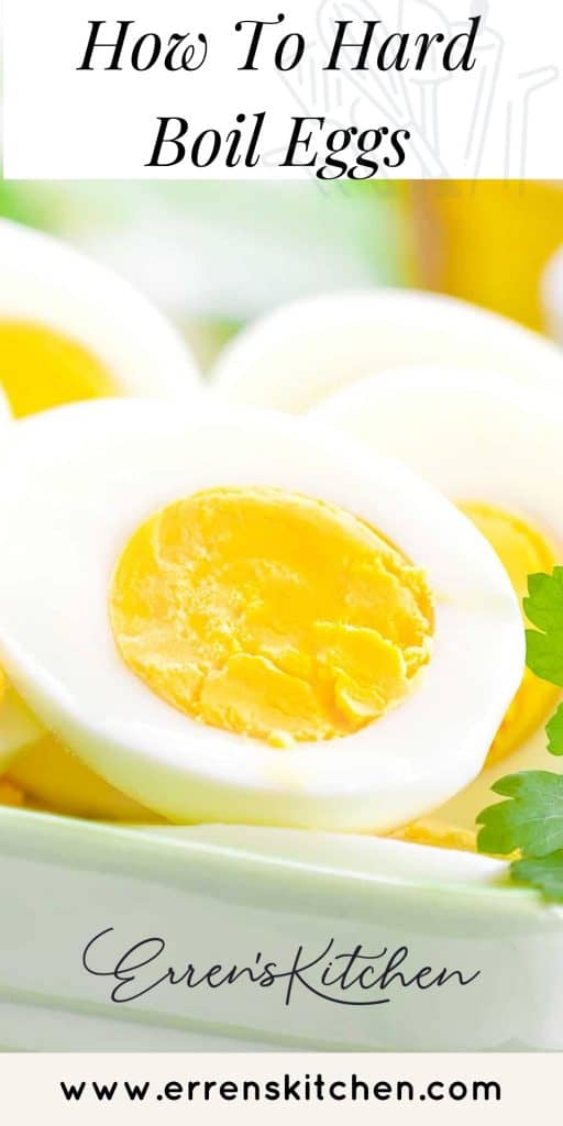 hard boiled eggs cut in half