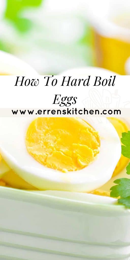 hard boiled eggs cut in half