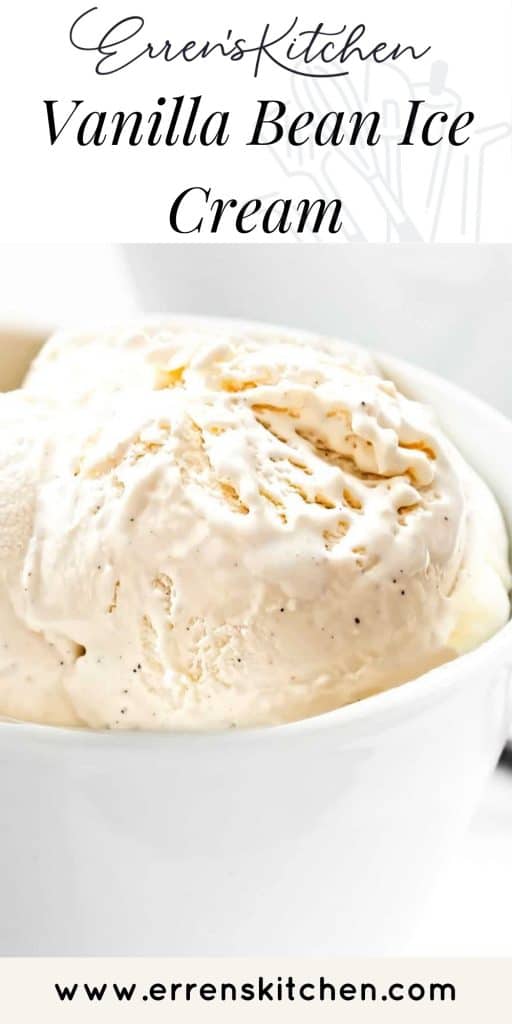 vanilla ice cream in a bowl