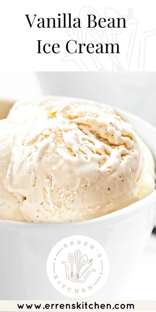 vanilla ice cream in a bowl