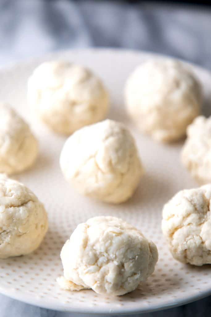 freshly rolled suet dumplings