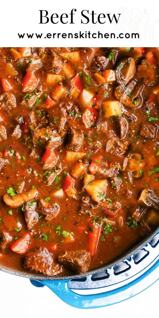 a big pot of beef stew