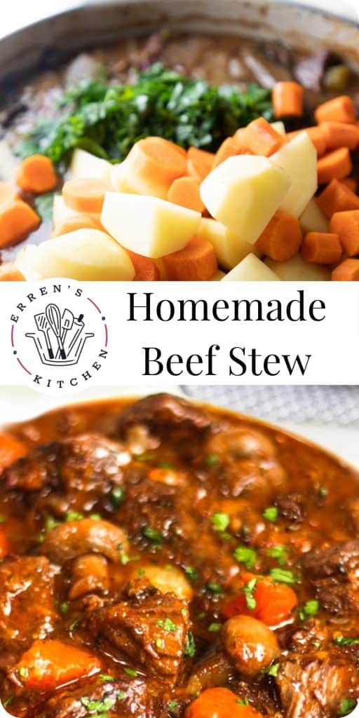 cooking homemade beef stew