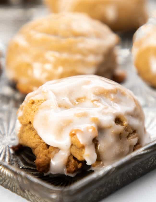 cookies covered in an icing glaze