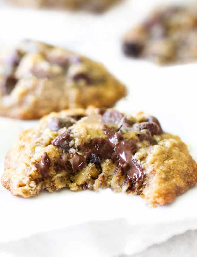 a cookie with a bite taken out of it