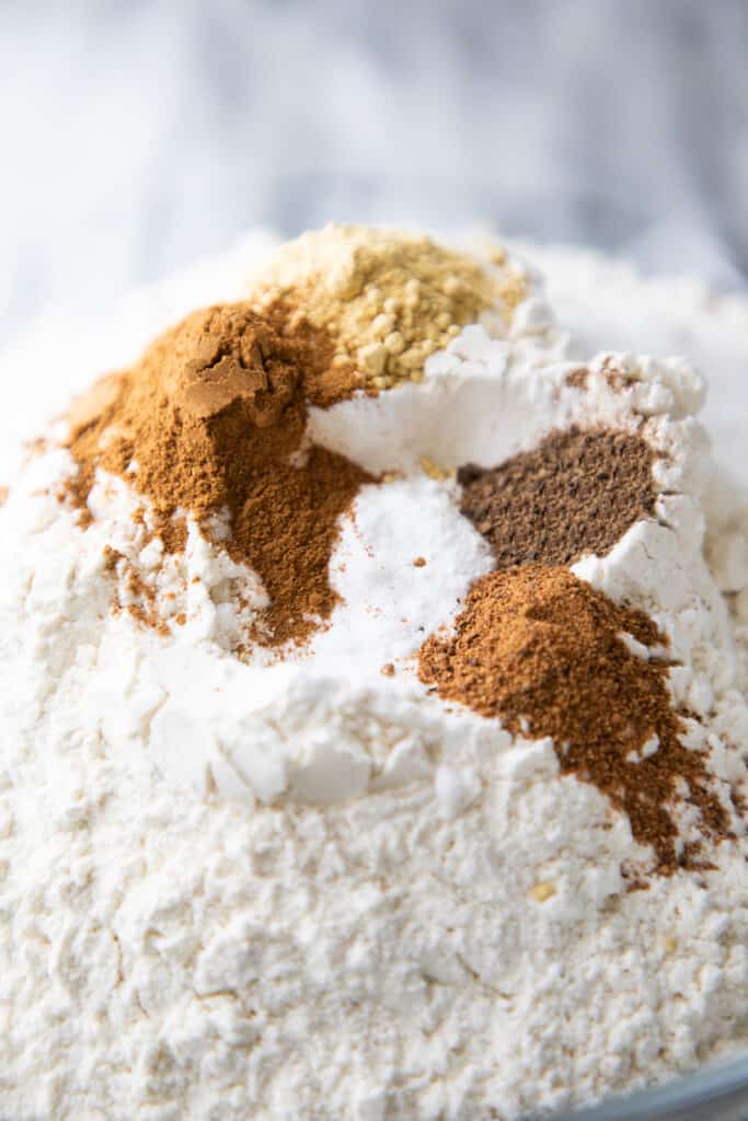 dry ingredients for cookies