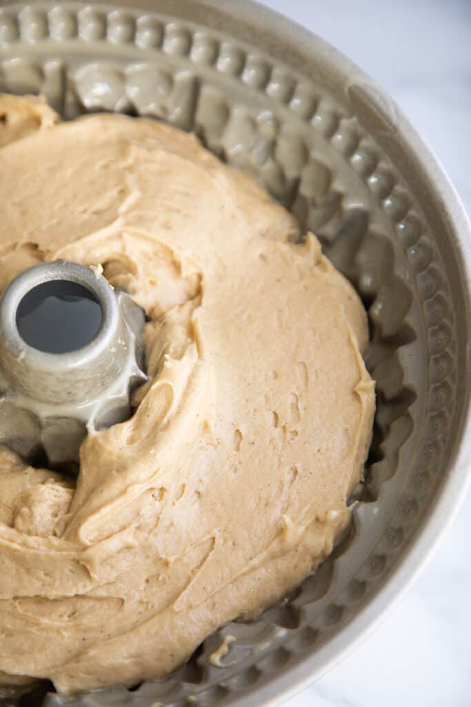 cake butter in a bundt pan