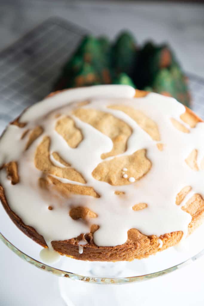 cake covered in icing