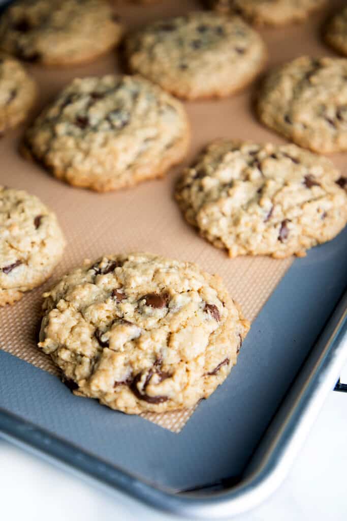 baked cookies on a tray