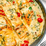 Tuscan Salmon in Cream Sauce  - 7