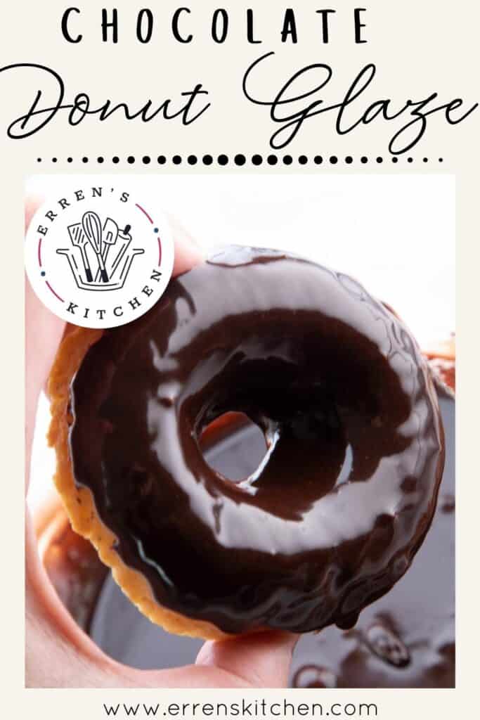a chocolate dipped donut