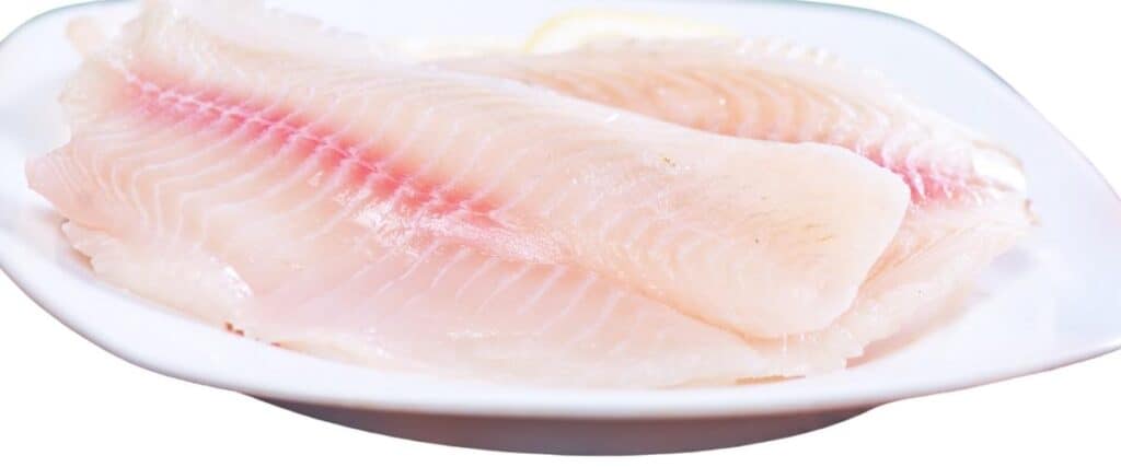 raw fish fillets on a plate