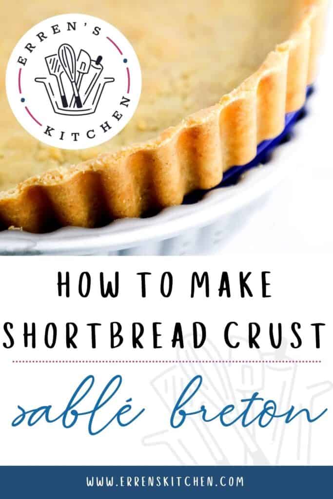 un primer plano de Shortbread Crust empujando desde la sartén