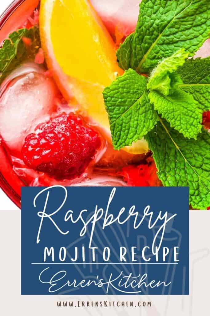 Raspberry Mojito from above