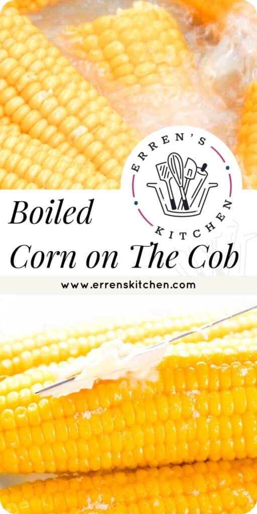a photo of cooing corn and spreading butter on