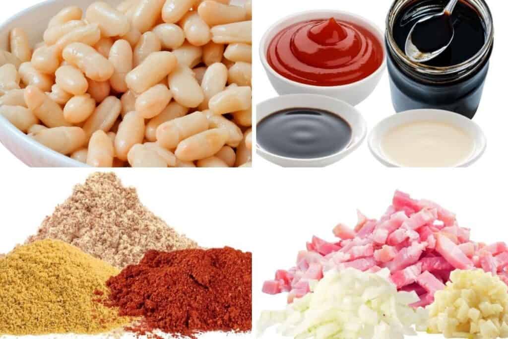 the ingredients for baked beans
