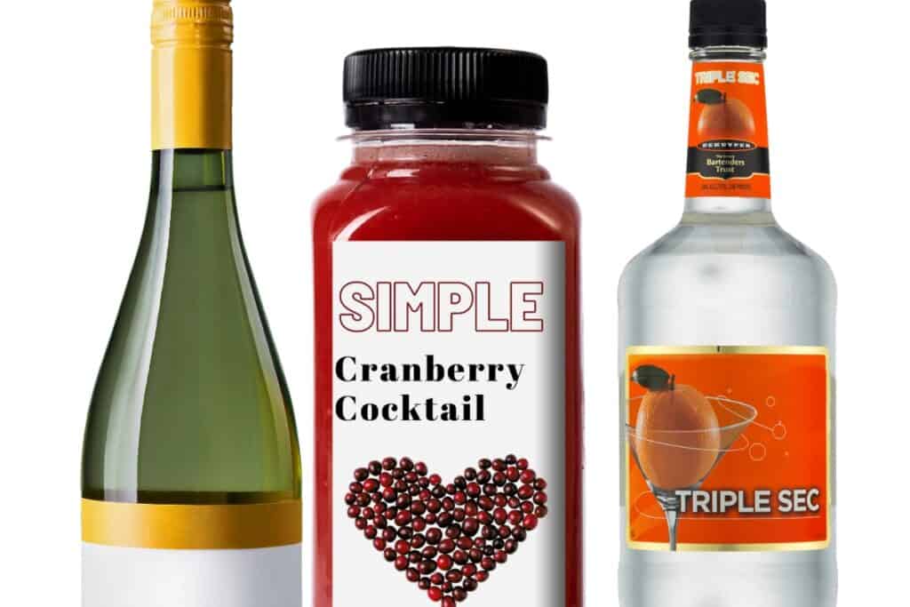 wine cranberry Juice, and triple sec
