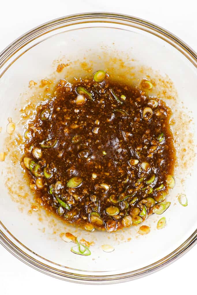 The marinade for the Miso Chicken mixed in a bowl