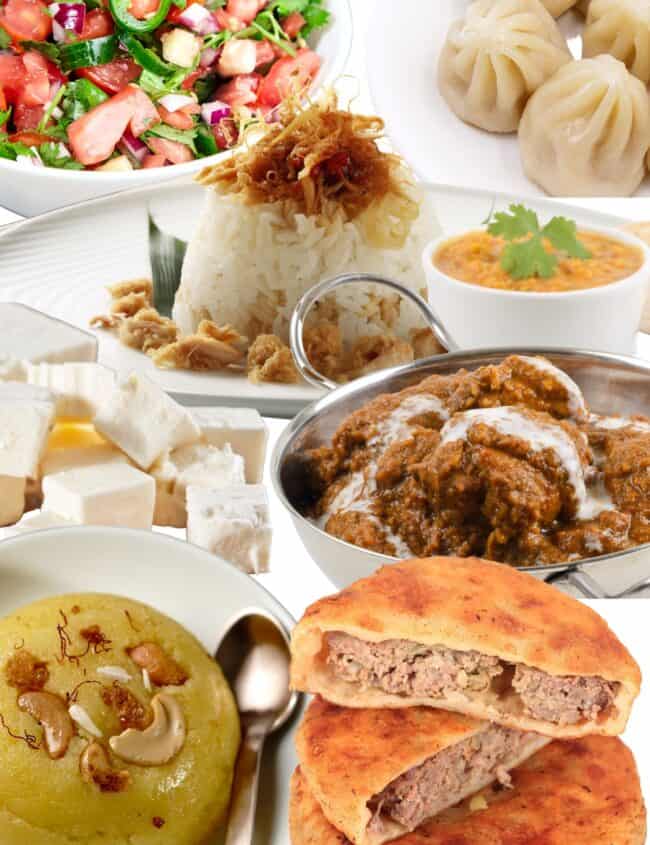 a selection of foods that start with X with a white background