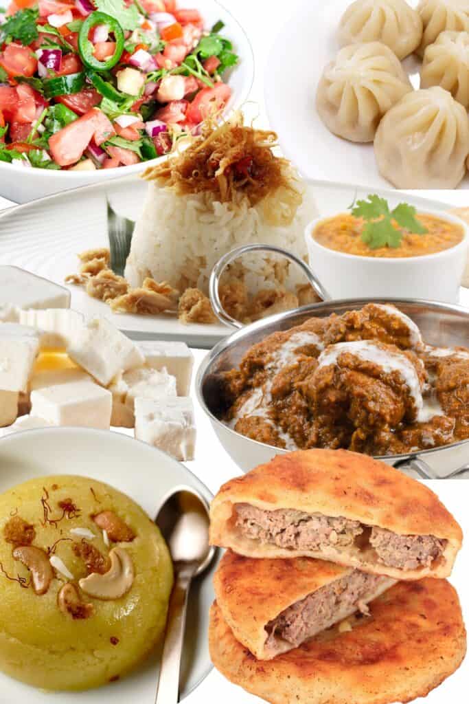a selection of foods that start with X with a white background