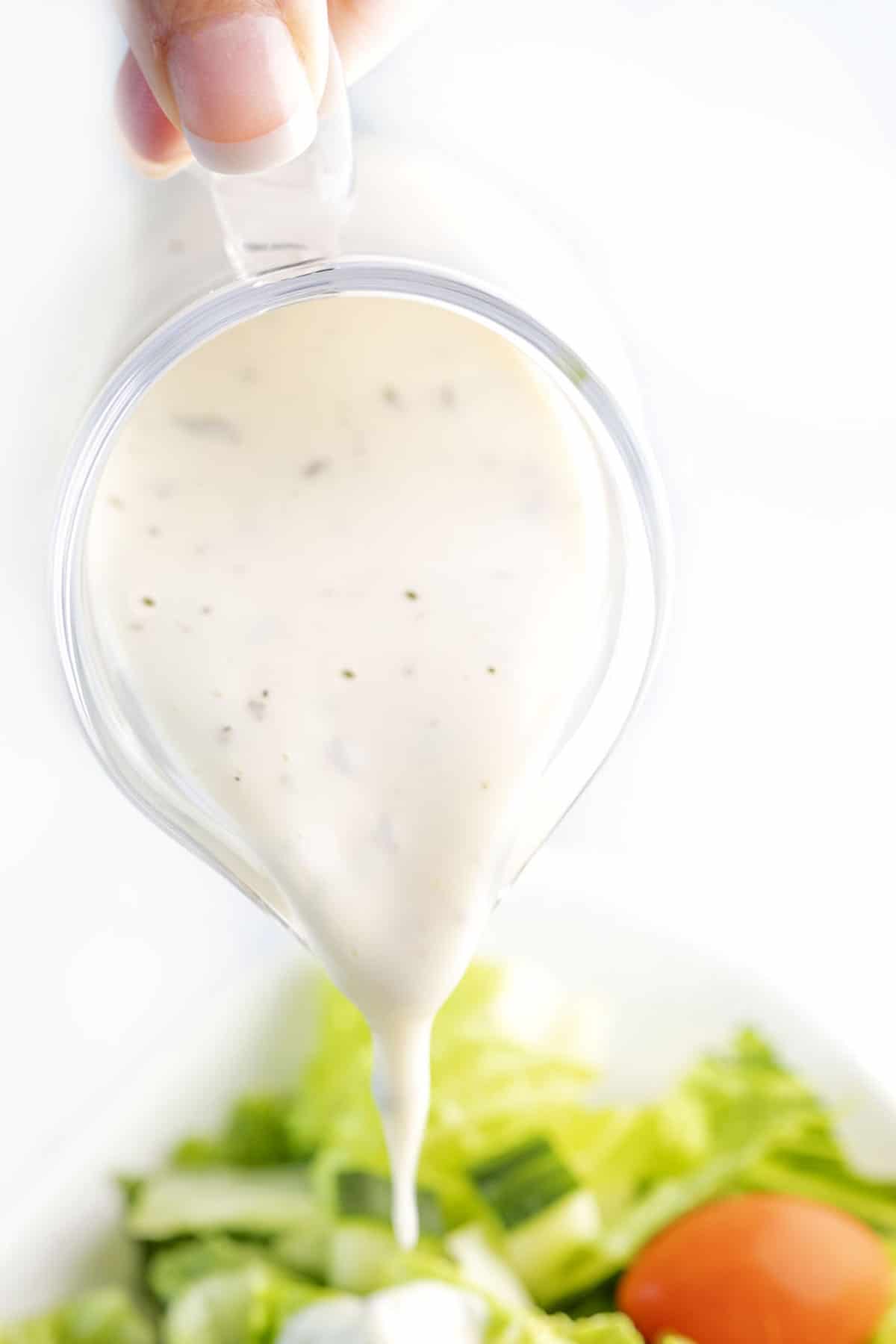 Easy Creamy Garlic Dressing