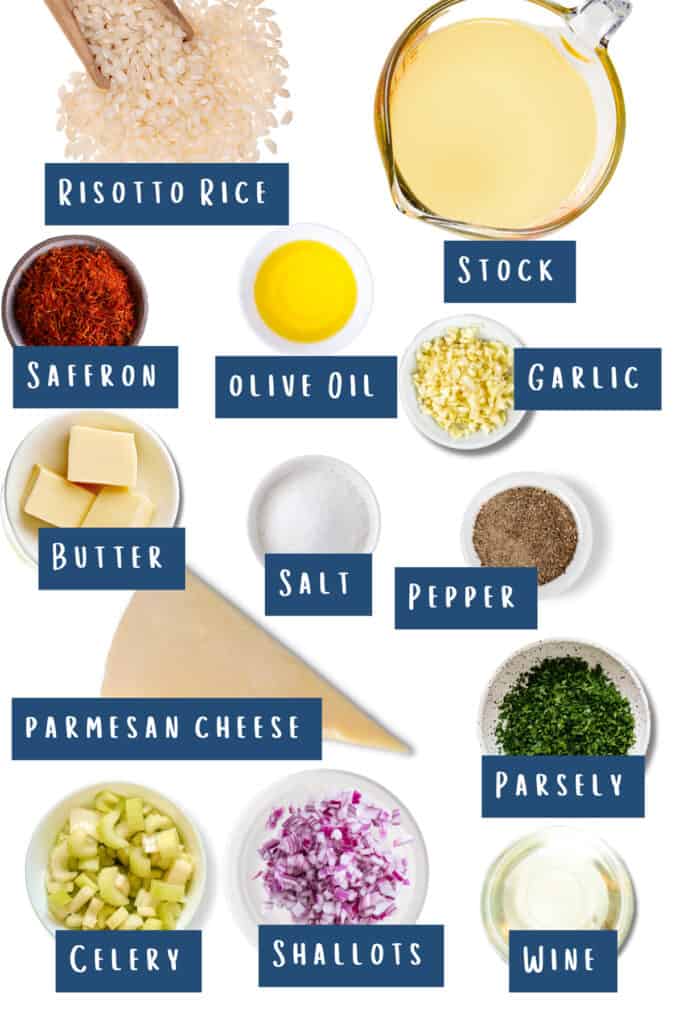 all of the ingredients for this recipe laid out on a table