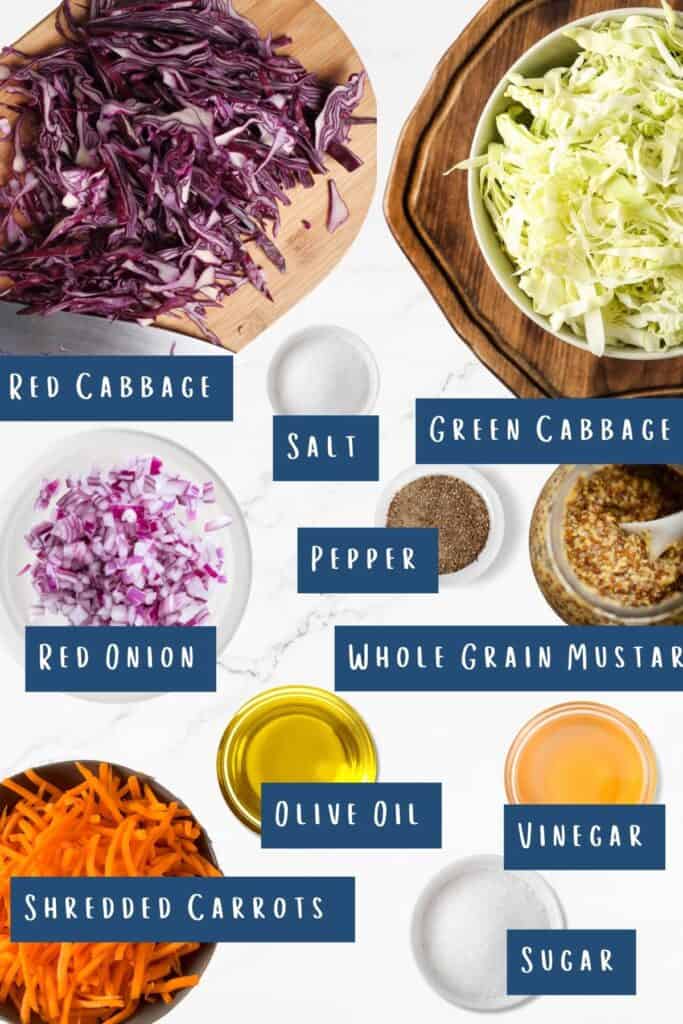 all of the ingredients for this recipe laid out on a table