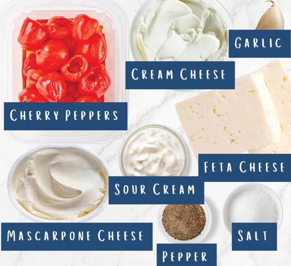 all of the ingredients for this recipe laid out on a table