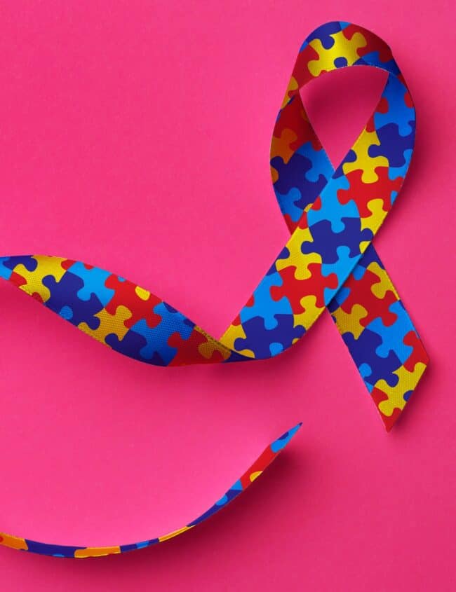 an Autism Awareness Ribbon