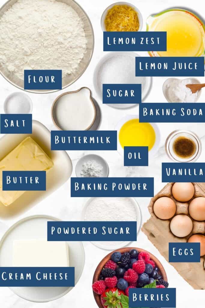 all of the ingredients for this recipe laid out on a table.