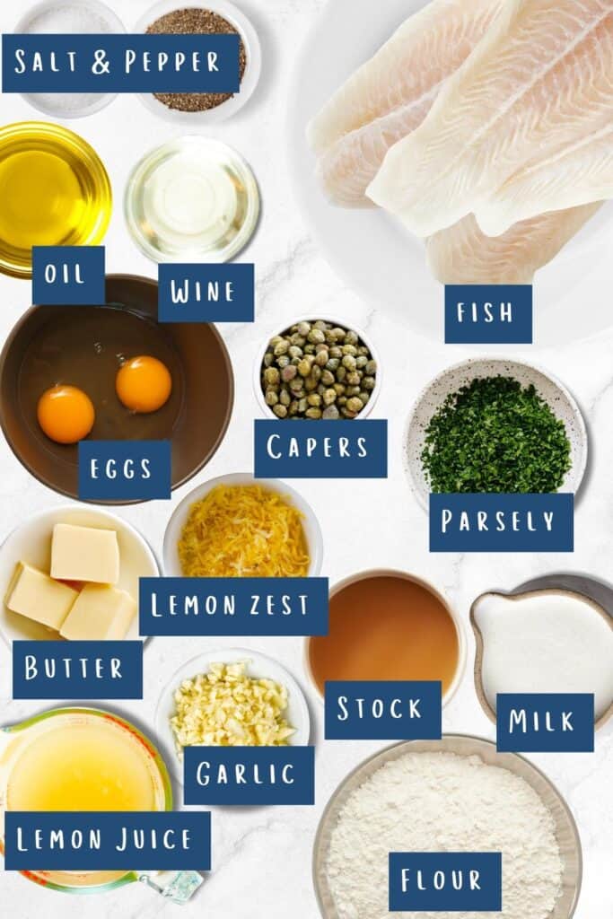 all of the ingredients for this recipe laid out on a table.