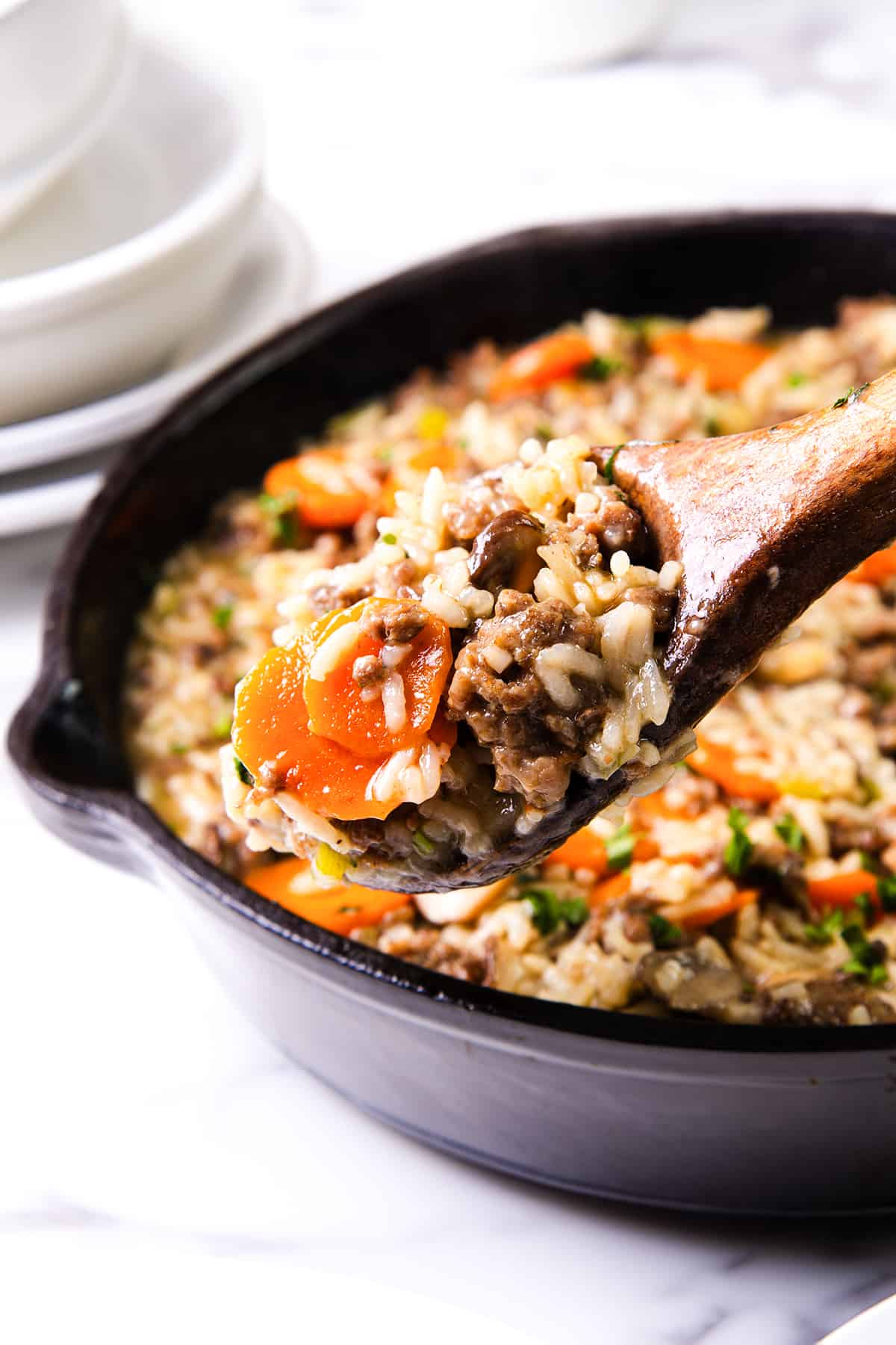 Hamburger and Rice