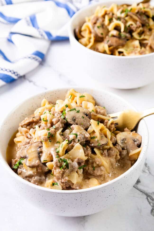 One Pot Hamburger Stroganoff | Erren's Kitchen