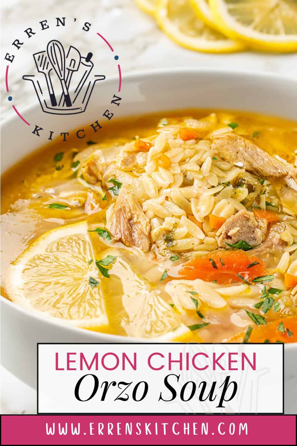 Lemon Orzo Soup Erren's Kitchen