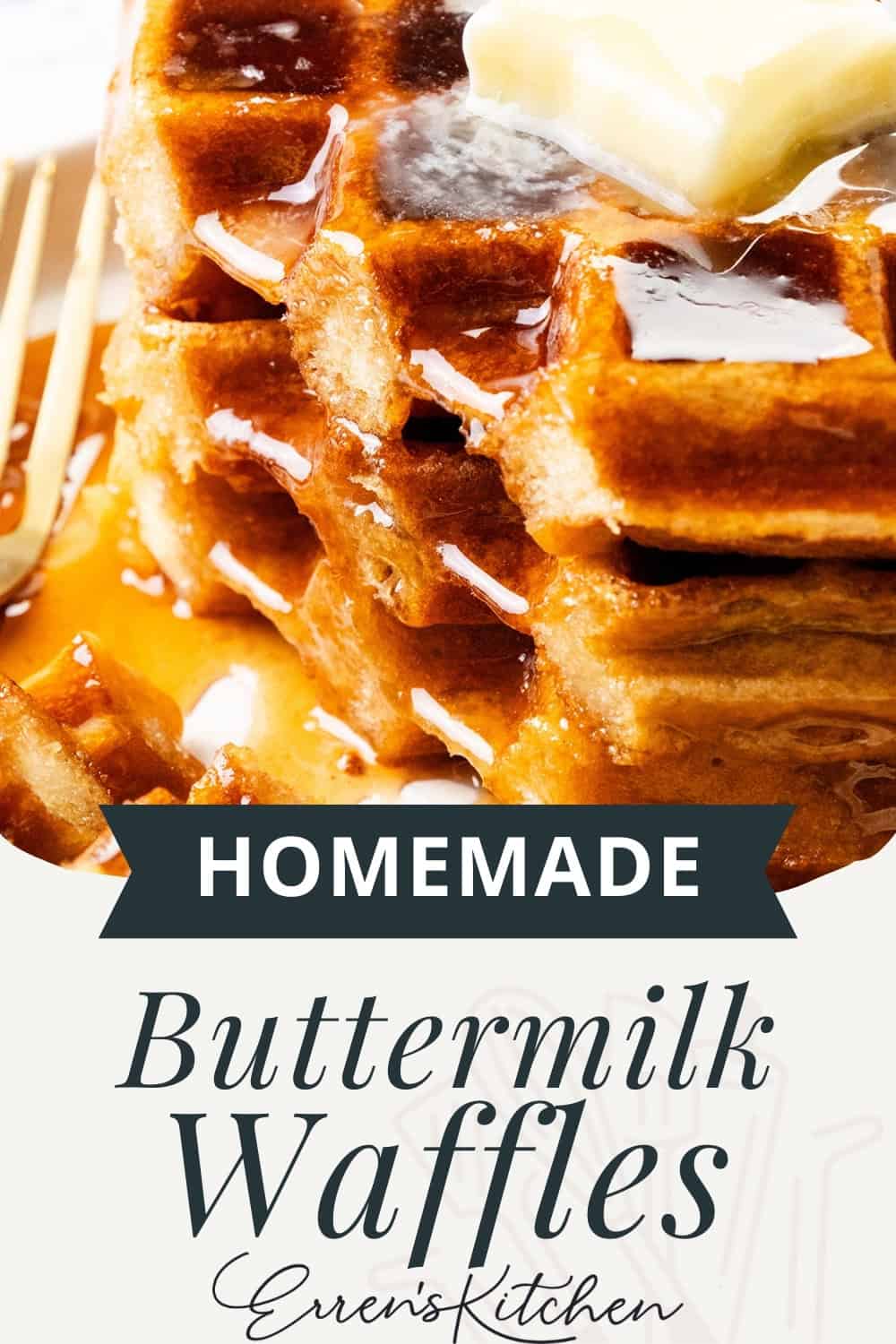 Fluffy Golden Buttermilk Waffles
