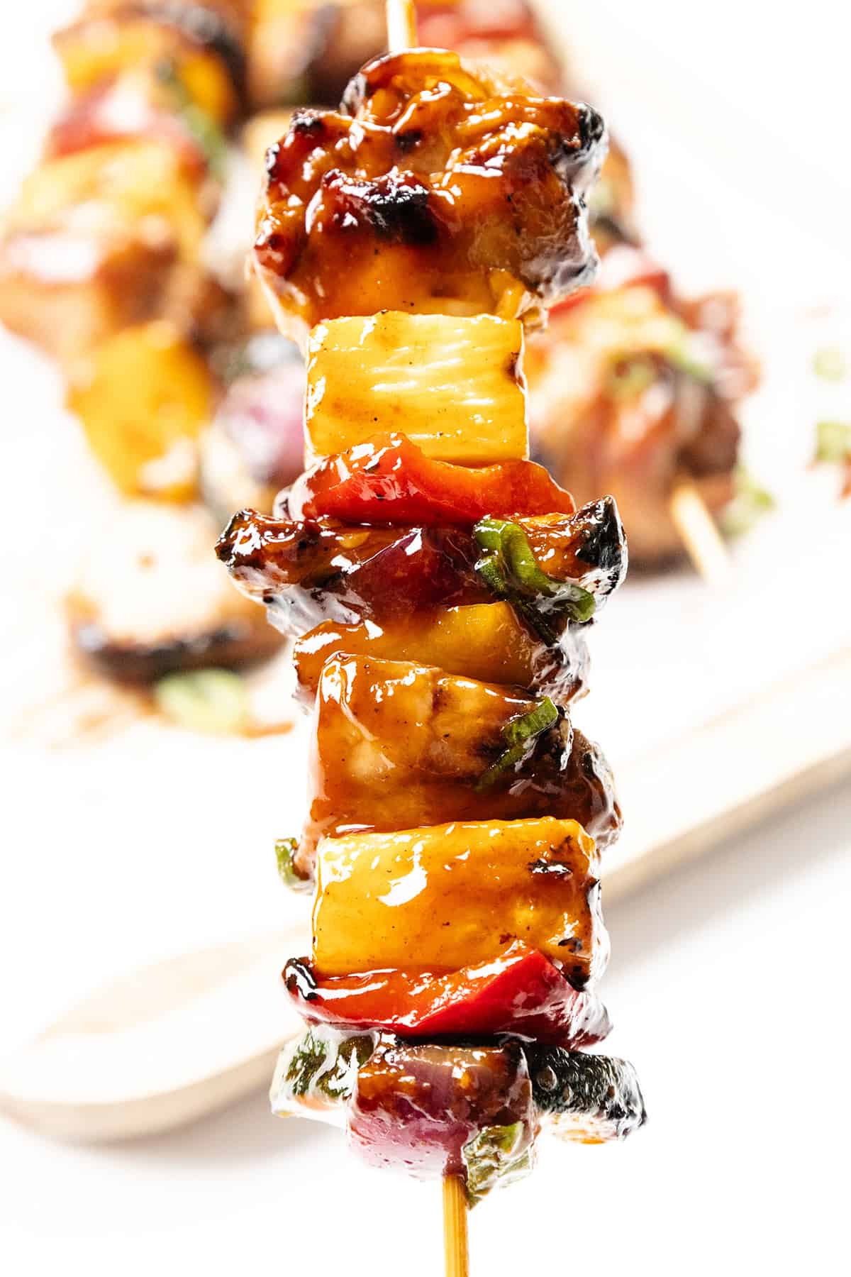 Pineapple BBQ Chicken Skewers