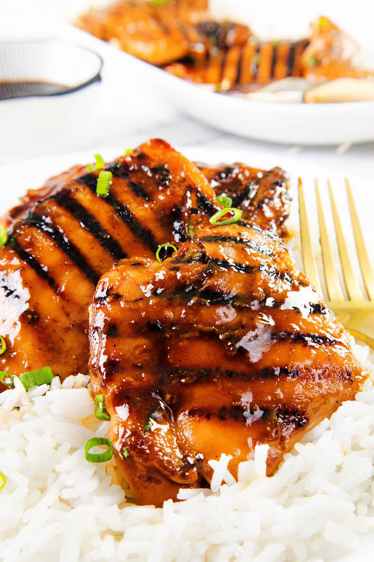 Sticky Asian BBQ Chicken Thighs