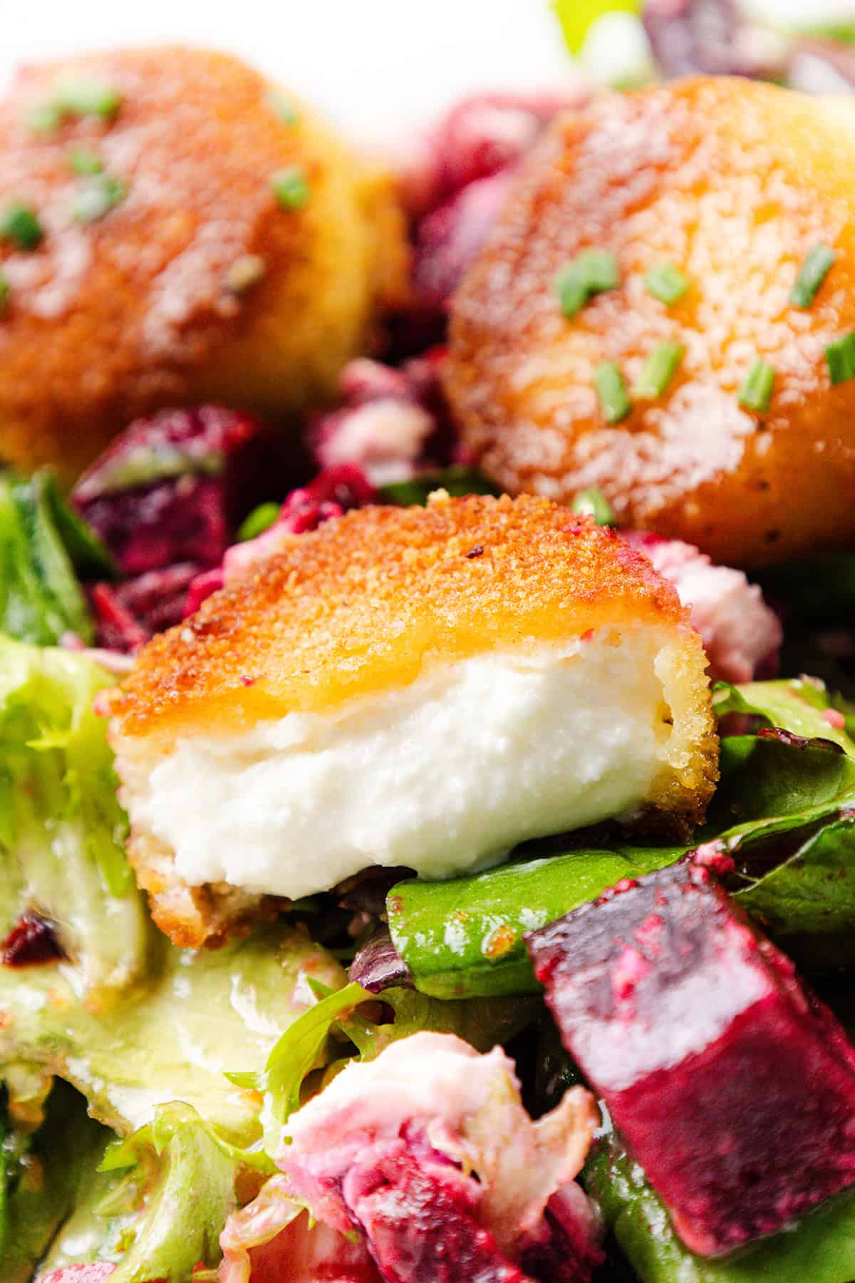 Crispy Goat Cheese Beet Salad