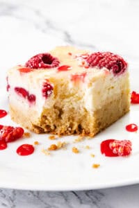 Raspberry Cheesecake Blondies