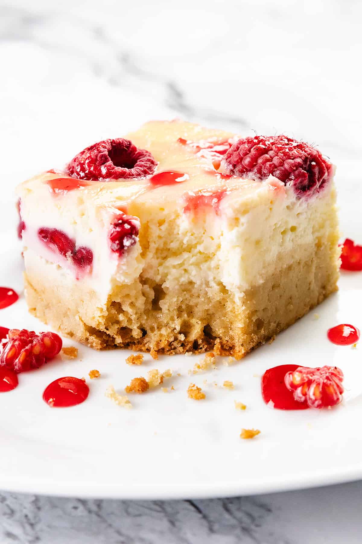Raspberry Cheesecake Blondies