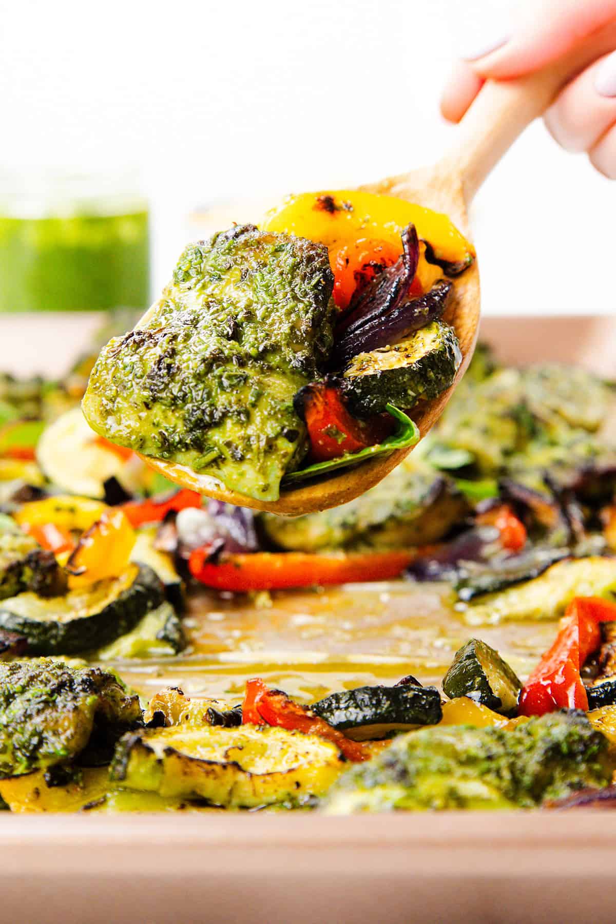 Sheet Pan Pesto Chicken