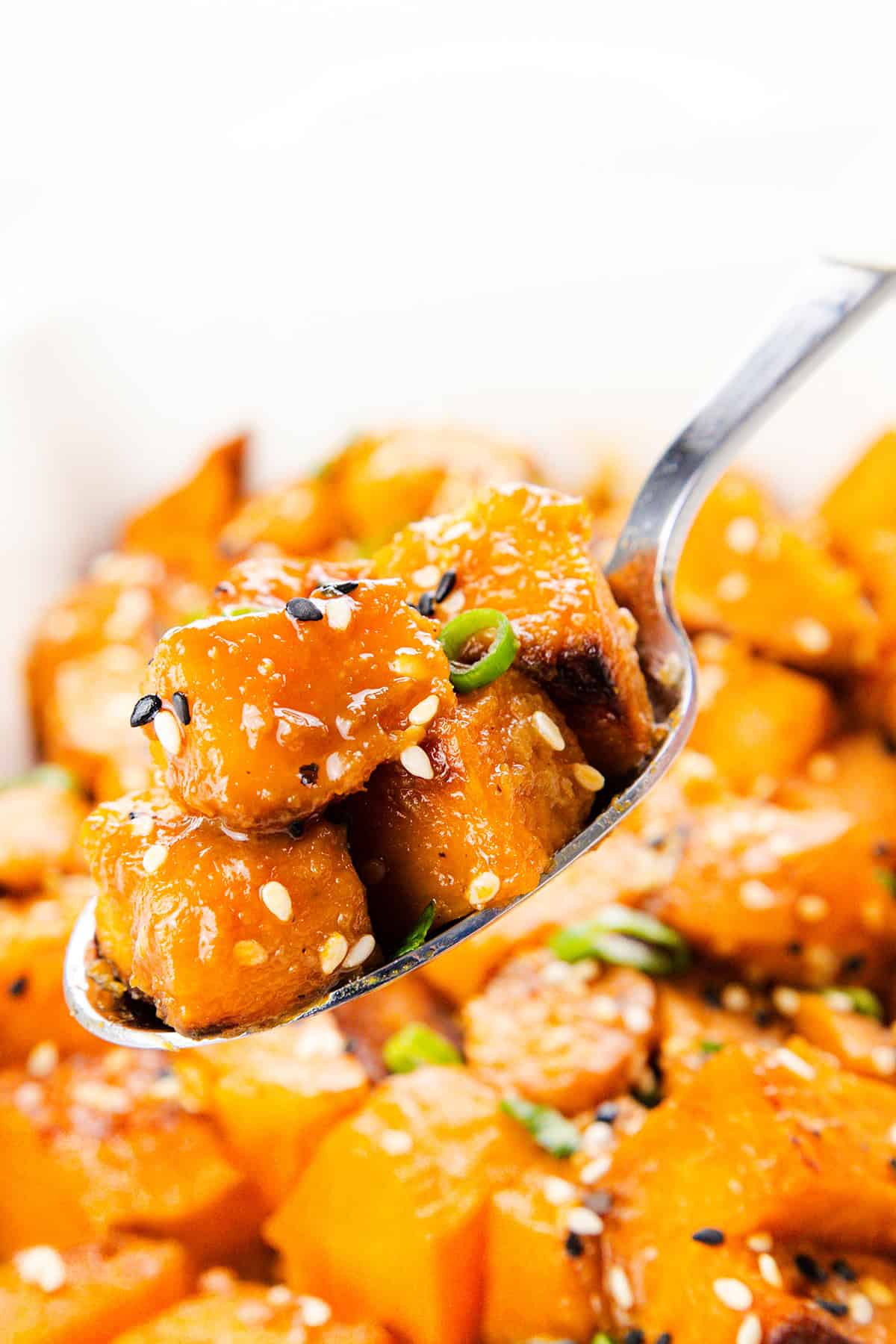 Glazed Miso Sweet Potatoes