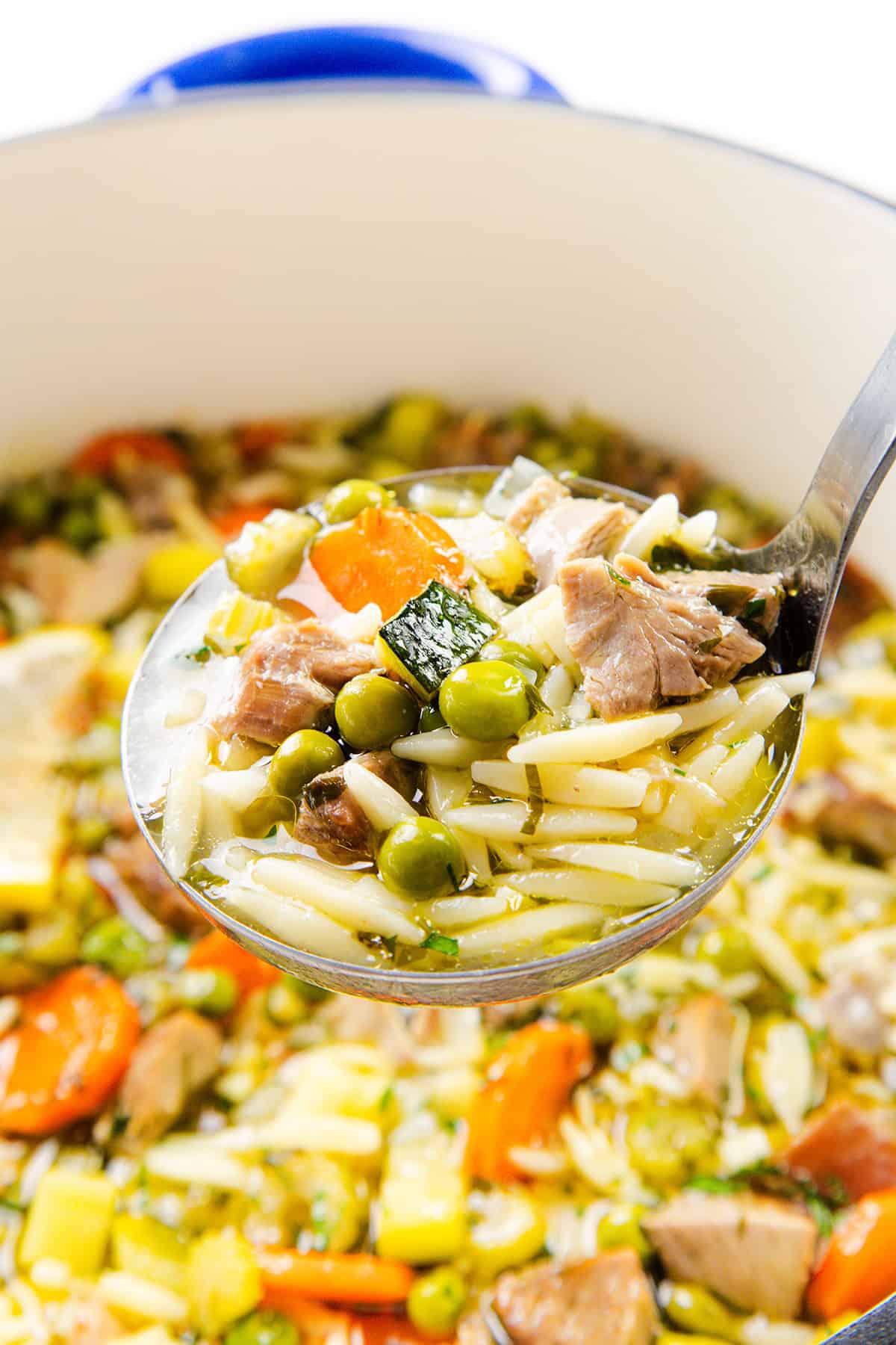 One Pot Leftover Turkey Soup