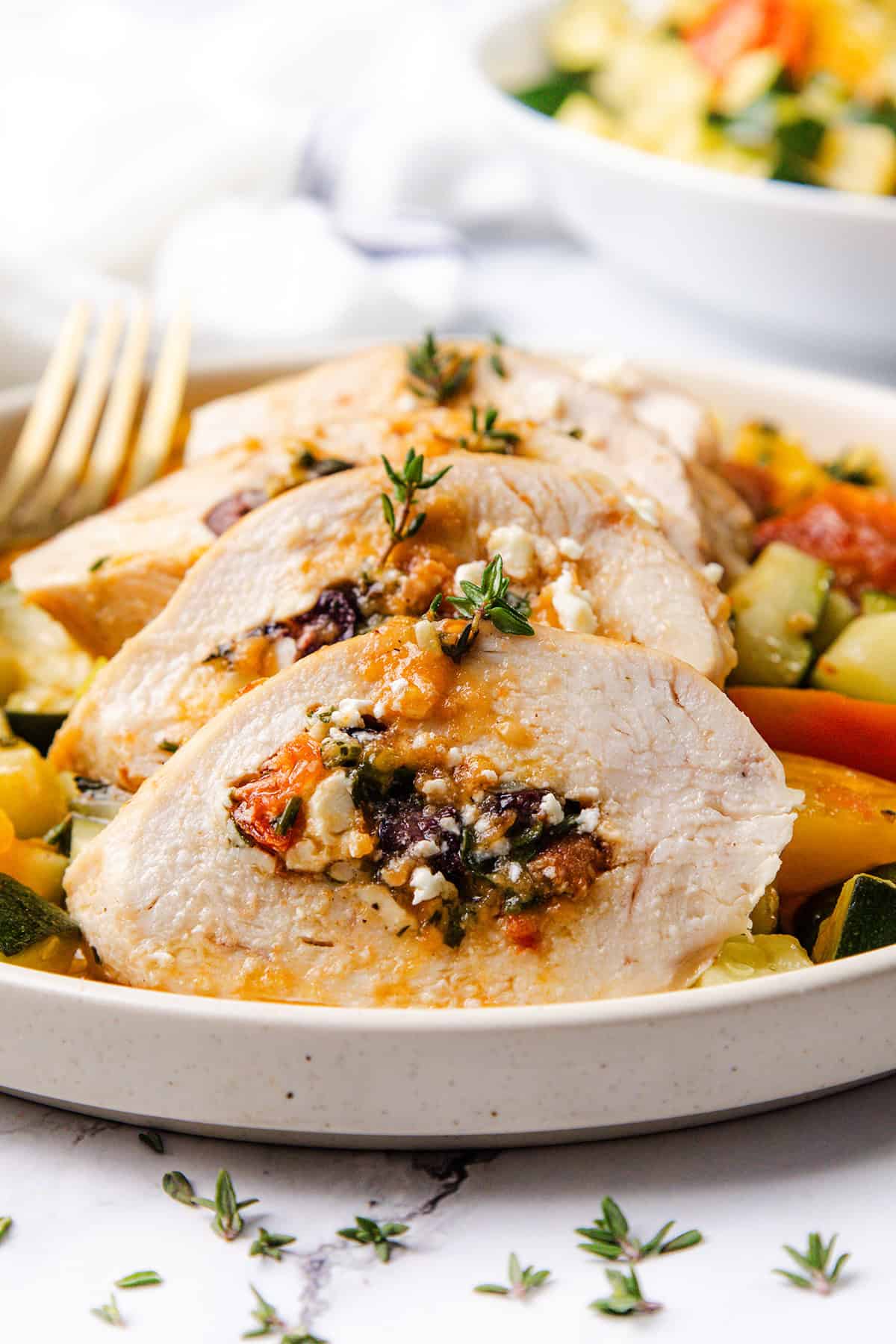 Mediterranean Stuffed Chicken