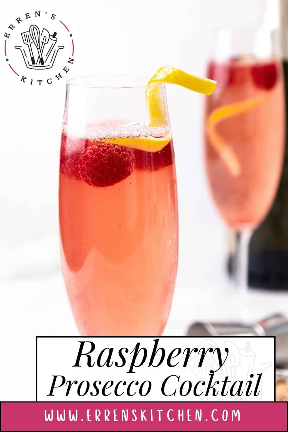 Raspberry Blush Prosecco Cocktail