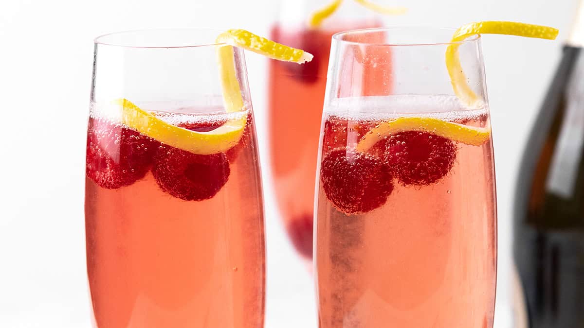 Raspberry Blush Prosecco Cocktail